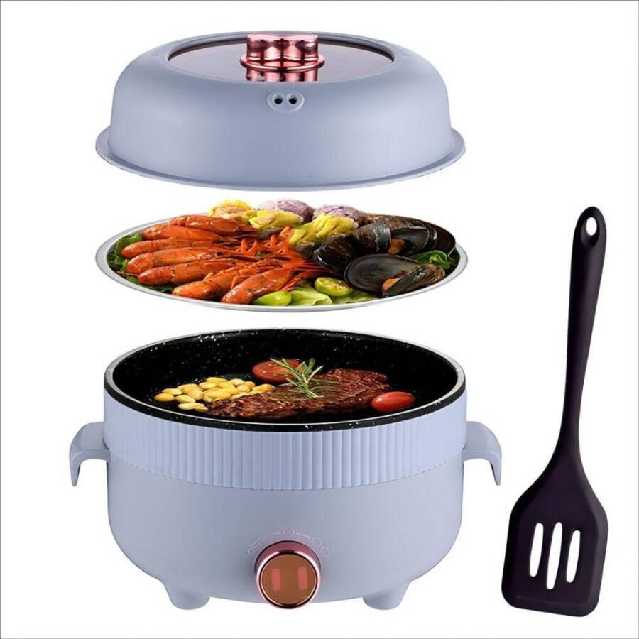 ZRSS Hotpot Elektrisch Fondue en Gourmetten Koreaanse Grill
