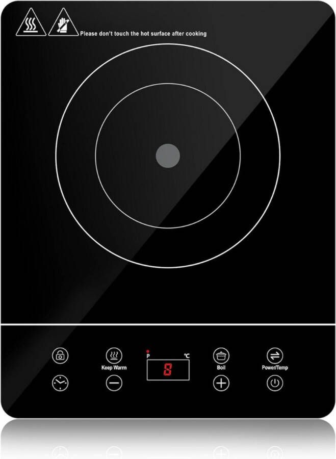 ZRSS Inductie Kookplaat Vrijstaand Elektrische Kookplaat Draagbaar 9 standen
