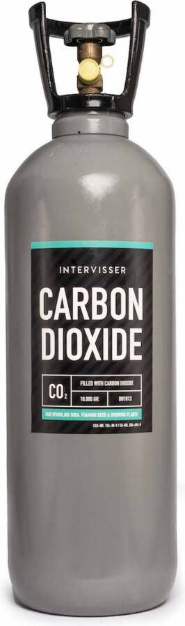 Intervisser Pure Carbon Dioxide koolzuur en gasfles 10 kg CO2 fles CO2 patronen CO2 cilinder koolzuur water machine koolzuurcilinder voor CO2 aquarium koolzuurcilinder Sodastream Quooker