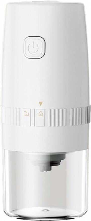 ZYLARO Elektrische Koffiemolen Koffiebonen Maler Vintage keramische maalbeweging niet messen Wit