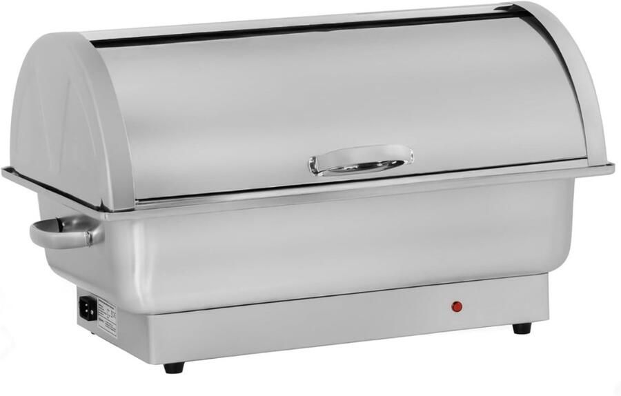 Zylo Buffetwarmer Warmhoudplaat Elektrische RVS Chafing Dish 9 litres 59x37x37cm Zilver