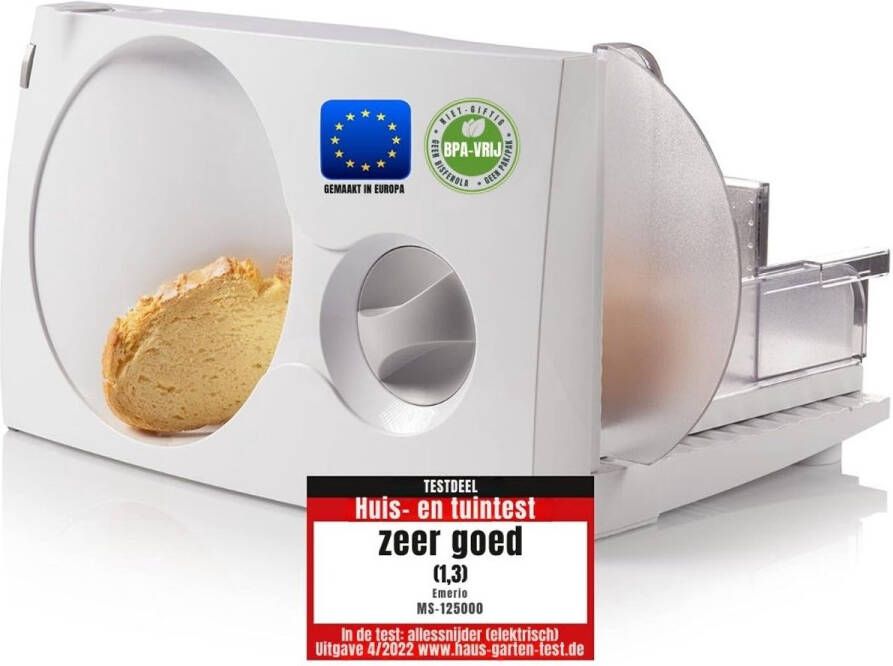 Zylo Vleessnijmachine Snijmachine Allessnijder -Vleessnijmachine Voor Thuis Universeel Instelbaar 0-15mm 34x23x24cm Zilver