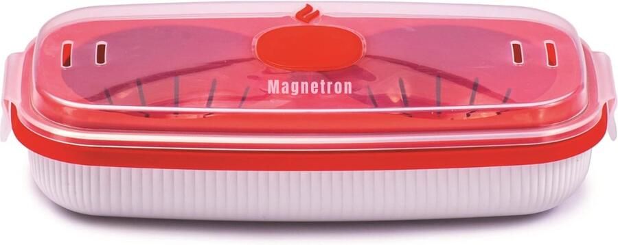 Ren Eierkoker magnetron Eierkoker electrisch Rood- 24cm x 13cm x 6cm