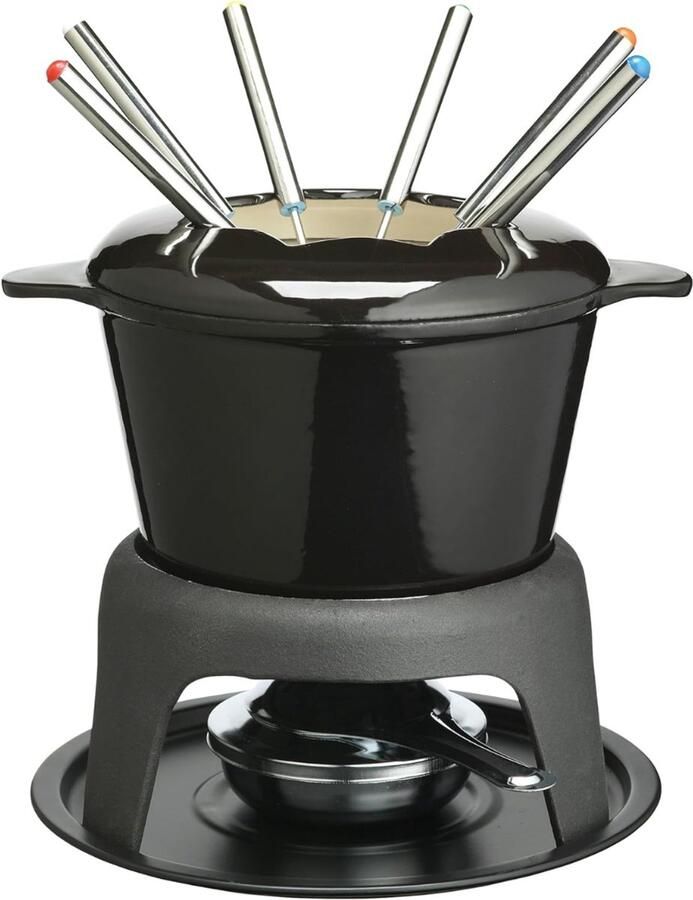 Zyrex Fondueset Fondue Fondueset elektrisch Zwart ‎18cm x 18cm x 21cm