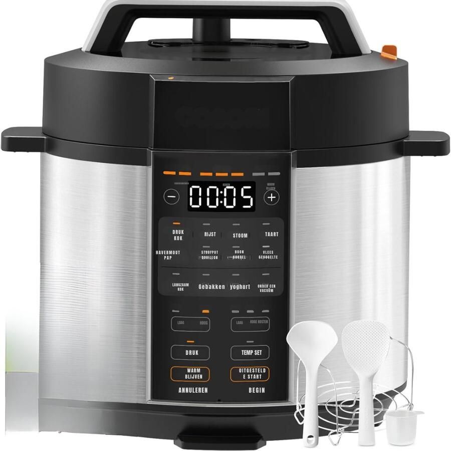 Florixa Multicooker Multicookers Zwart ‎38cm x 33cm x 33cm