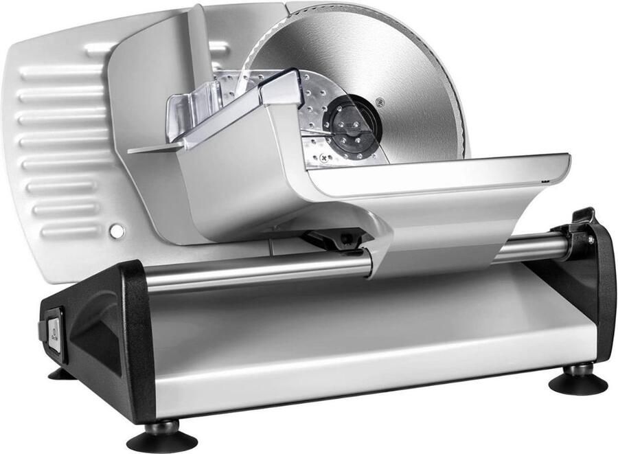 Zyrex Vleessnijmachine Ijsbad Broodsnijmachine Zilver 36cm x 19cm x 19cm