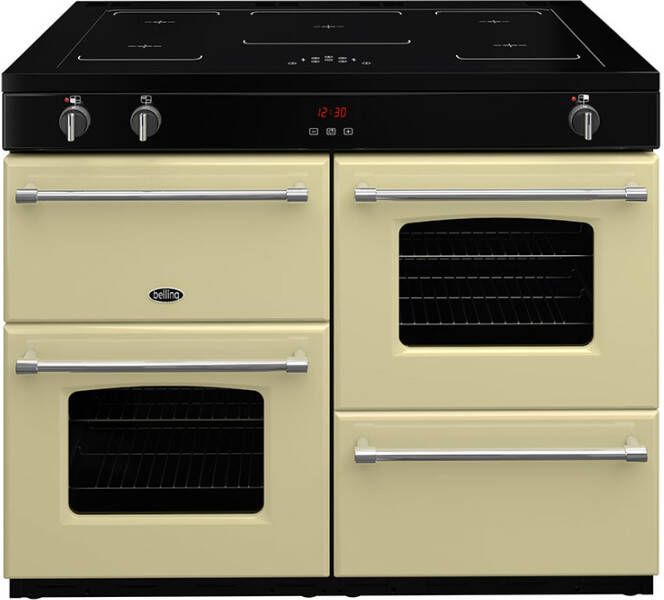 Belling Farmhouse 110 Ei Range cooker Zone van inductiekookplaat Crème