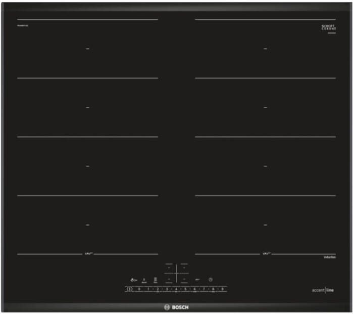 Bosch Serie 6 PXX695FC5E kookplaat Zwart Ingebouwd 60 cm Inductiekookplaat zones 4 zone(s) - Foto 2