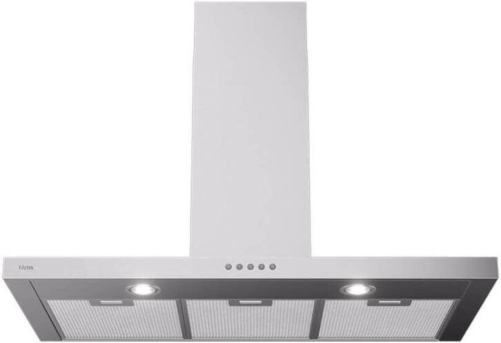 ETNA AB691RVS Slimline schouwkap 90 cm RVS