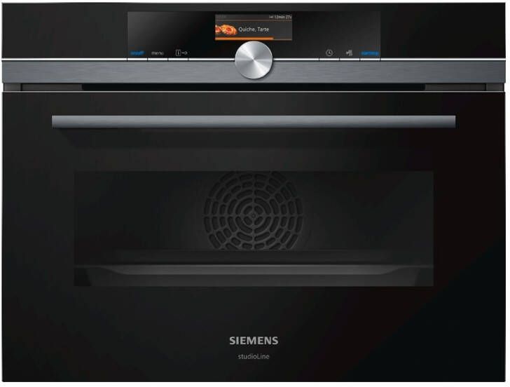Siemens iQ700 CM836GNB6 oven + magnetron Zwart - Foto 2