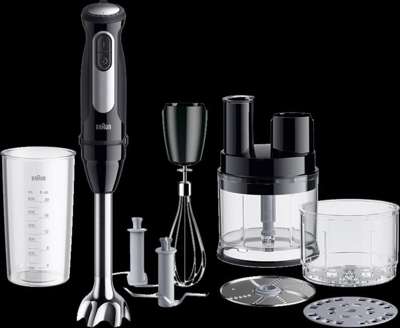 Braun Staafmixer MultiQuick 5 Pro MQ 55755 M 1000W 25 instellingen keukenmachine Spatbescherming 500 ml mini keukenmachine + accessoires extra maalmes - Foto 8