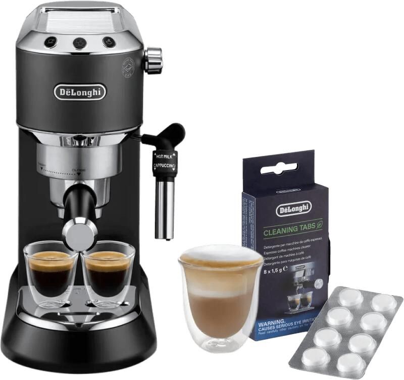 Delonghi De'Longhi EC685.BK Dedica Zwart + Reinigingstabletten
