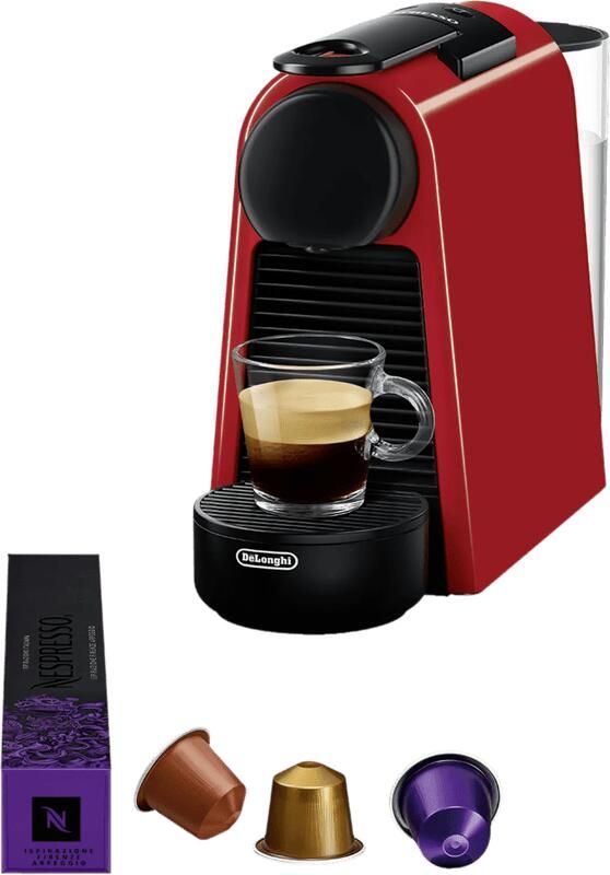 DeLonghi Essenza Mini EN 85.R Vrijstaand Volledig automatisch Koffiepadmachine 0.6l Zwart Rood koffiezetapparaat - Foto 2