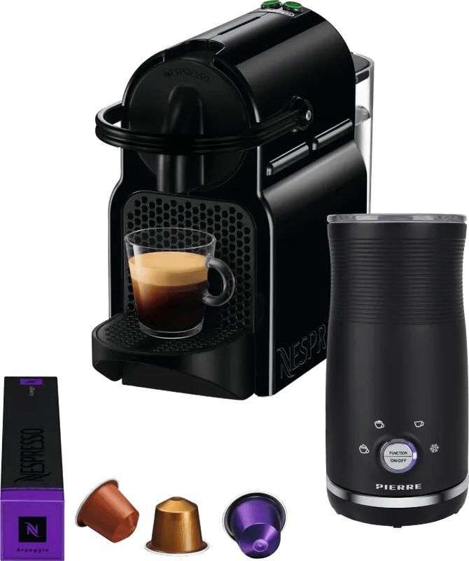 Delonghi De'Longhi Nespresso Inissia EN80.B + Pierre Melkopschuimer