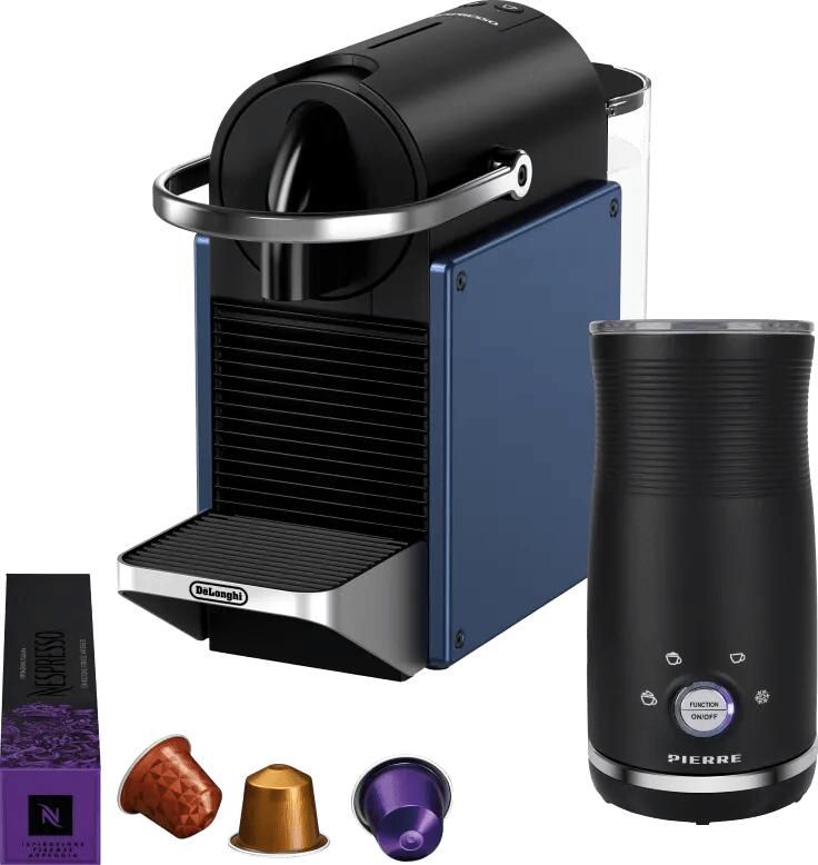 Delonghi De'Longhi Nespresso Pixie EN127.BL + Pierre Melkopschuimer