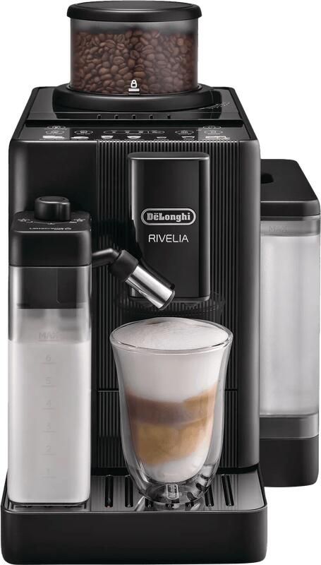 De'Longhi De Longhi Rivelia Start – Volautomatische Espressomachine gemakkelijk bonen wisselen automatisch melkschuim & cold brew functie 10 warme en koude dranken Onyx Black EXAM420.55.BXL - Foto 2
