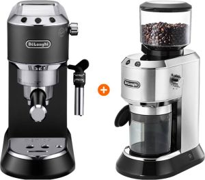 DeLonghi De'Longhi EC685.BK Dedica Zwart + Koffiemolen