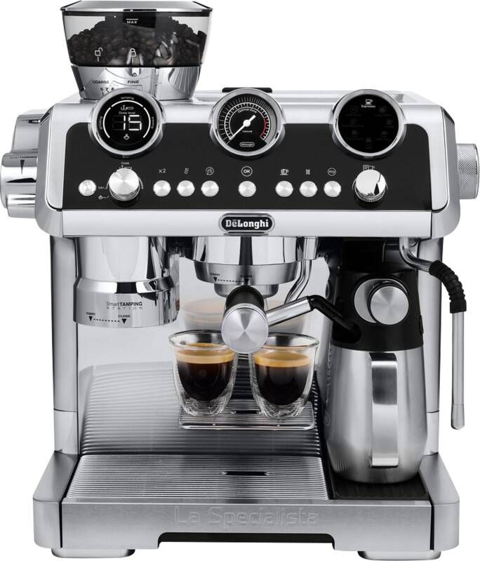 De Longhi EC9865.M Espressomachine 2 5 l Gemalen koffie Ingebouwde molen 1450 W Zilver - Foto 2