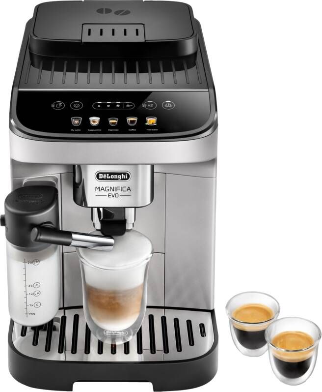 De'Longhi Volautomatisch koffiezetapparaat Magnifica Evo ECAM 290.61.SB met lattecrema melksysteem zilver zwart - Foto 10