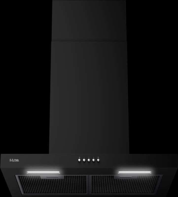 ETNA AB360ZT Blokmodel schouwkap 60 cm Matzwart A++ - Foto 2