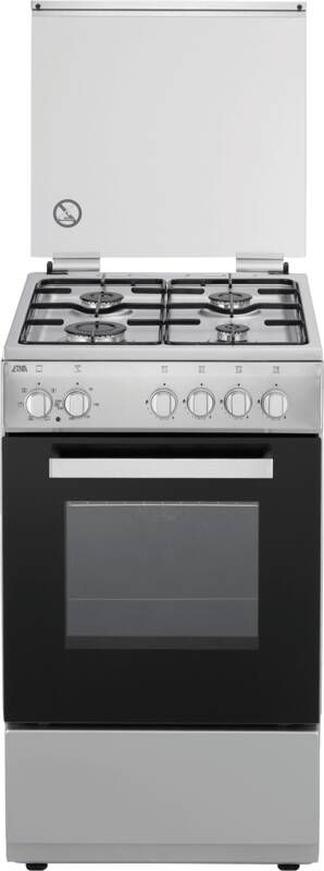 ETNA FGV350RVS Gas elektro fornuis 50 cm RVS 50 liter - Foto 2
