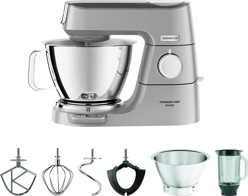 Kenwood KVC85.124SI Chef Baker multifunctionele 2 kommen 5L en 3 5L 1200W Geïntegreerde weegschaal 6kg - Foto 2