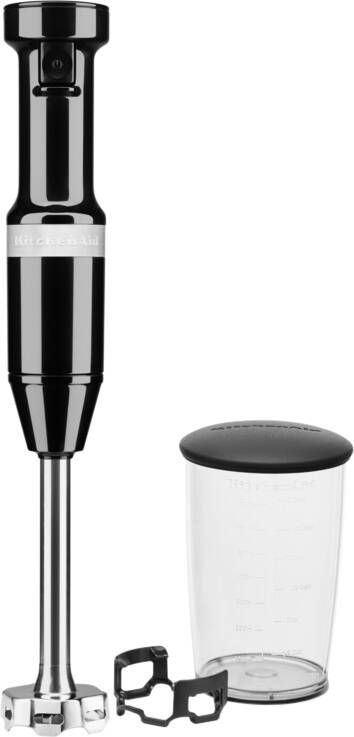 KitchenAid Classic Staafmixer Professional 20cm Onyx Zwart Inclusief Mengbeker 700ml + panbeschermer