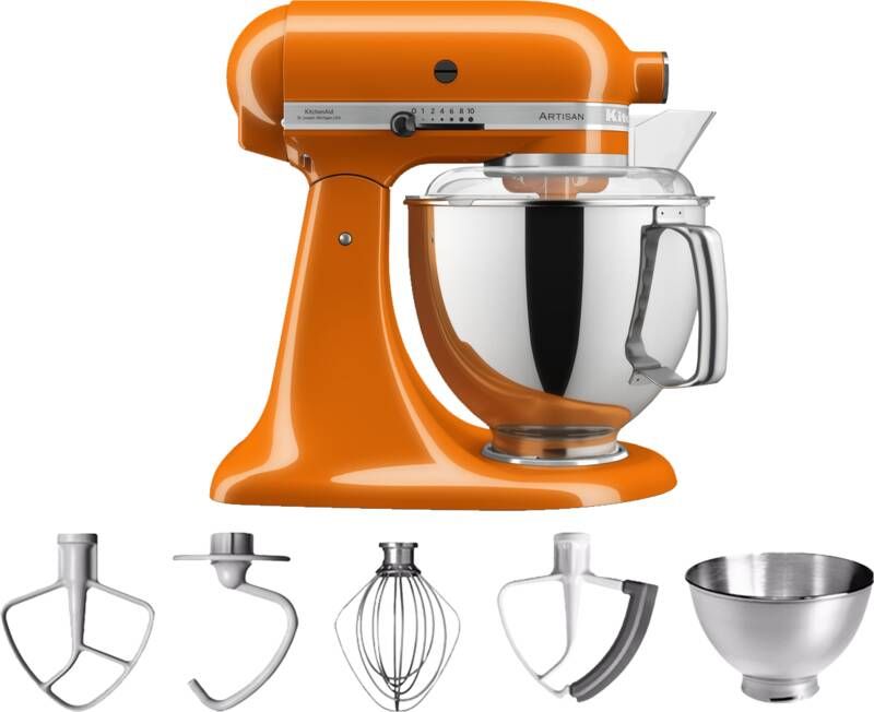KitchenAid Artisan keukenmachine 300 W 4 8 l Oranje 5KSM175PSEHY - Foto 6