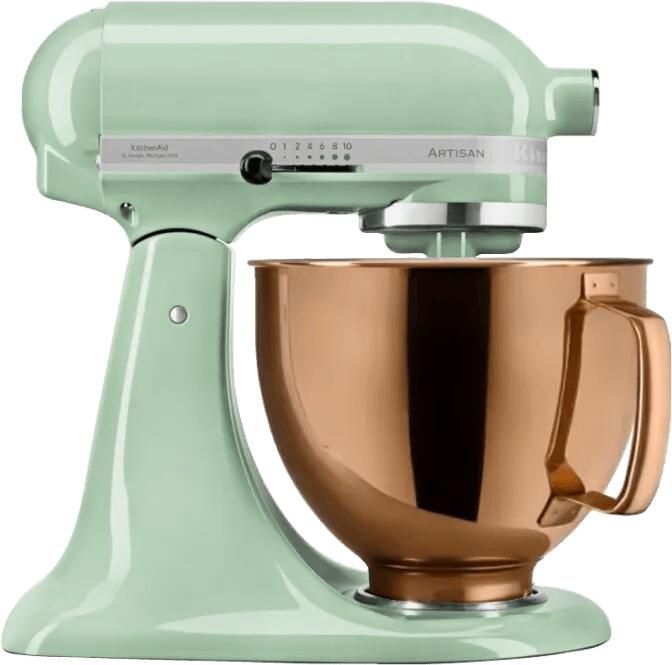 KitchenAid Artisan Mixer 5KSM125EPT Groen + Design Mengkom Koper