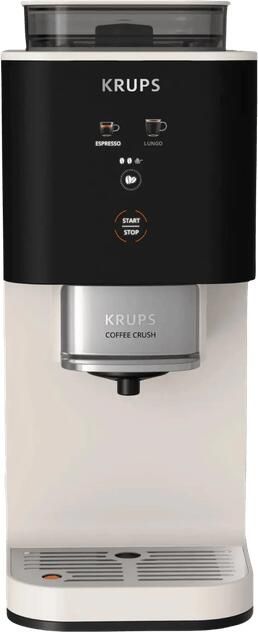 Krups Coffee Crush SA4001 Coffee Crush Volautomatische koffiemachine Ivory Compact 15 cm Geschikt voor bonen en voorgemalen koffie - Foto 2