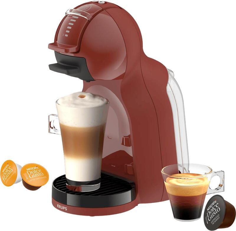 Krups NESCAFÉ Dolce Gusto Mini Me 2 KP1435 Koffiecupmachine 15 bar Warme en koude dranken Red Brick