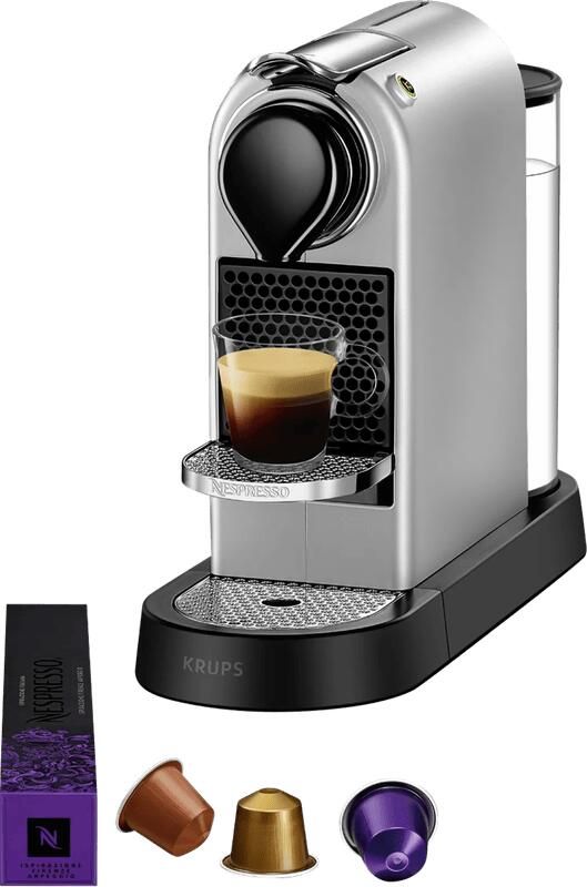 Nespresso Krups koffieapparaat CitiZ XN741B (Zilver)