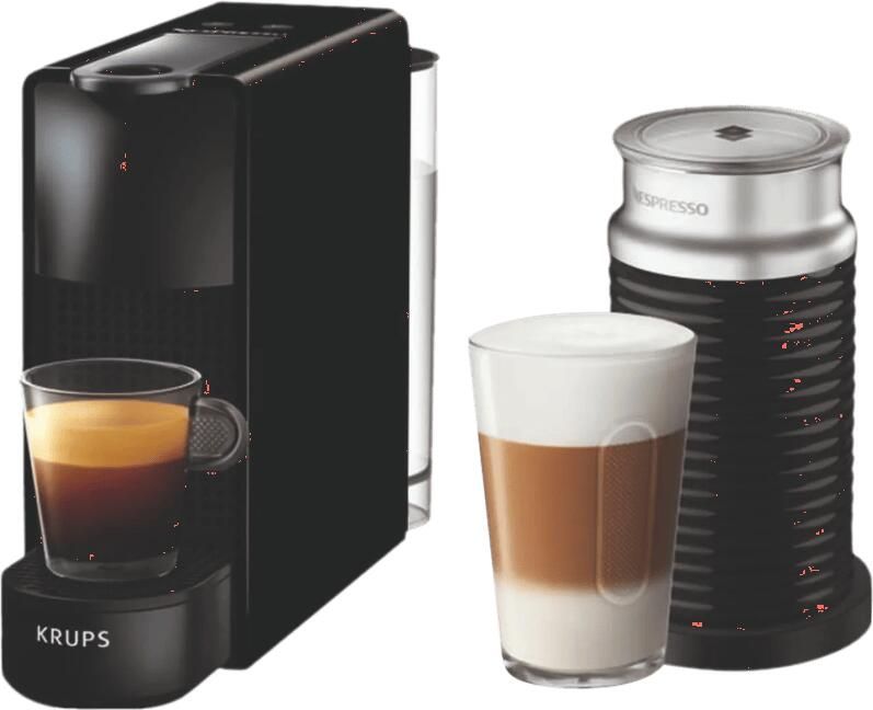 Krups Nespresso Essenza Mini XN1118 Koffiecupmachine Zwart Met Melkopschuimer Compact Voor Nespresso Cups - Foto 2
