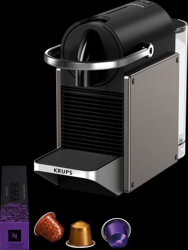 Krups Nespresso Pixie XN306T Koffiecupmachine Titan Compact Energiezuinig Voor Nespresso Cups - Foto 2