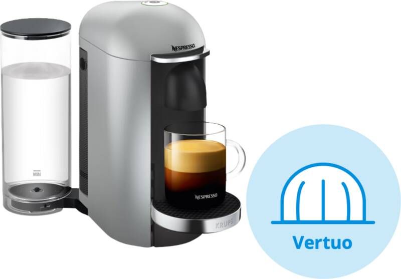 Krups Nespresso koffieapparaat VertuoPlus Deluxe Rond (Zilver) - Foto 3