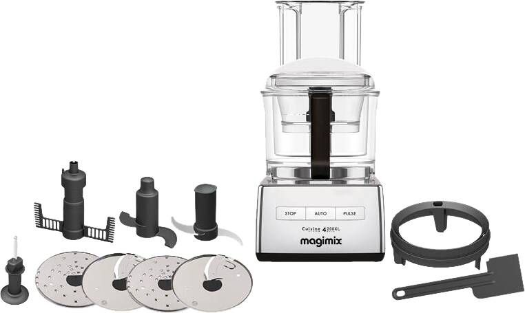 Magimix Cuisine Systeme 4200 XL Mat Chroom + Creative Kit