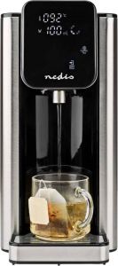 Nedis Heet Water Dispenser 2600 W 2.7 l Aluminium Zwart