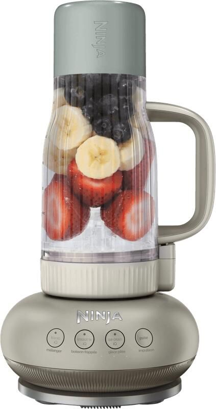 Ninja BlendBoss krachtige ijsvermalende Blender met rietje en lekvrij deksel 1100 watt Blend IQ Smoothie IQ Ice Crush IQ en Pulse Stone DB351EUST - Foto 2
