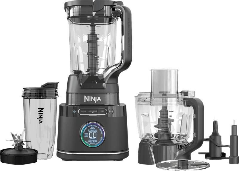 Ninja Detect 3-in-1 Foodprocessor Blender en Smoothie Maker BlendSense Technologie 2024 Model IJscrusher 1200 Watt TB401EU