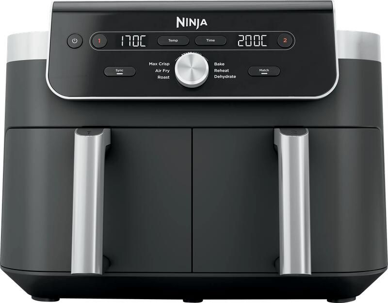 Ninja DualZone XL DZ901EU Airfryer Dubbele Lade 9.5 Liter Zwart