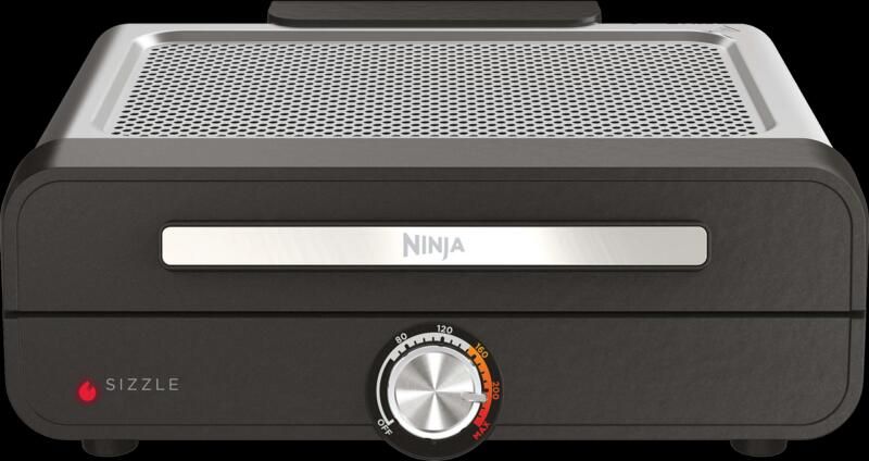 Ninja GR101EU Sizzle Griddle & Grill Contact grill Zwart