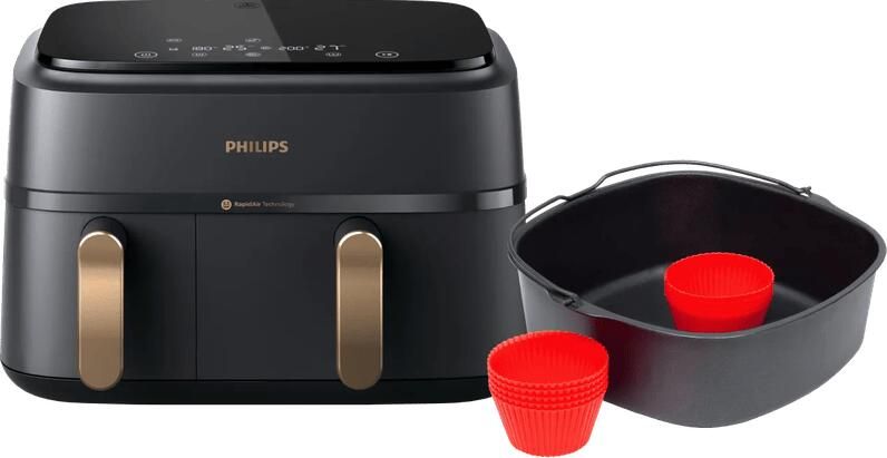 Philips 3000 series Dual Basket NA352 00 + Bakmeesterset