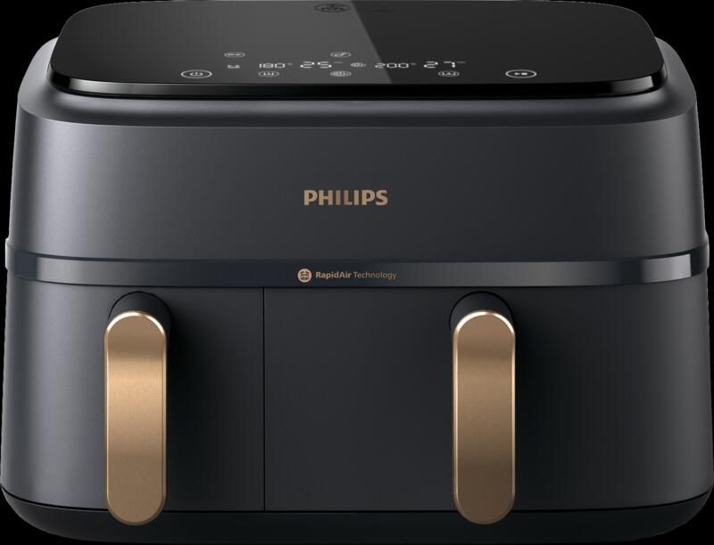 Philips Versuni Serie 3000 Rapid Air 9l Airfryer Zwart 9 Liters EU Plug - Foto 16