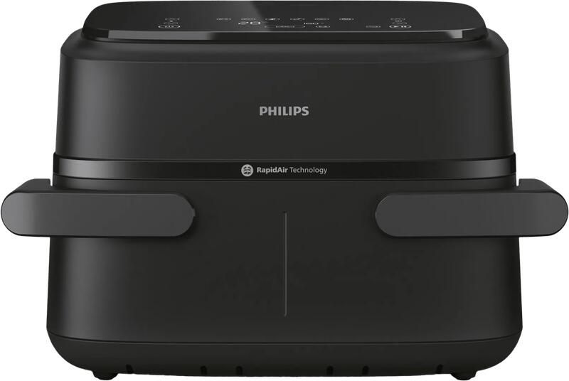 Philips Airfryer 1000-serie flexibele mand 7 1 liter inhoud RapidAir-technologie 10 kookfuncties 90% minder vet compact ontwerp HomeID recepten-app (NA154 00)