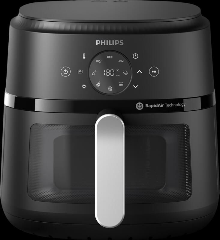Philips Airfryer 2000 NA231 00 met 6.2L kijkvenster RapidAir technologie en 13 kookfuncties zwart zilver - Foto 15