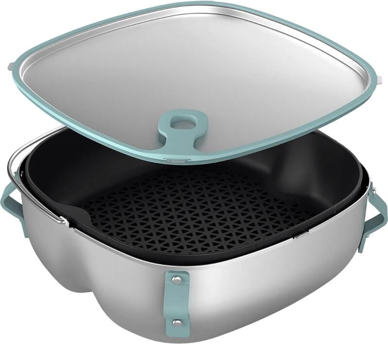 Philips Grillpan-inzet HD9960 00 2-in-1: wokpan en stoominzet Airfryer accessoire compatibel met airfryer combi 7000 series vaatwasmachinebestendig