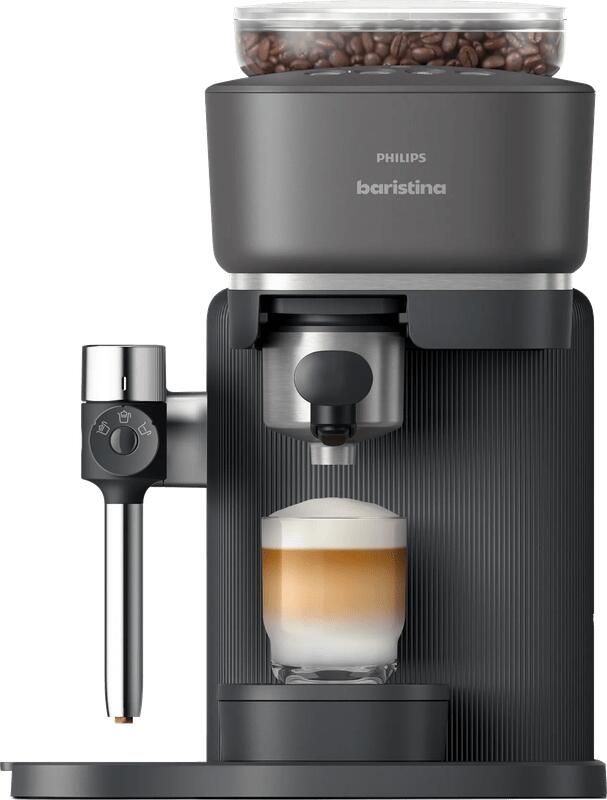 Philips Baristina Latte BAR400 60 Espressomachine Pistonmachine Cappuccino Automatische Melkopschuimer Zwart - Foto 2