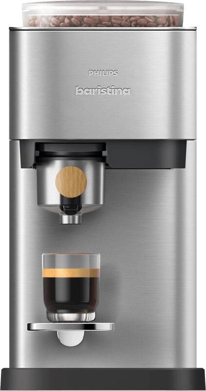 Philips Baristina Plus BAR500 00 Espressomachine Pistonmachine Ijskoffie Stainless Steel