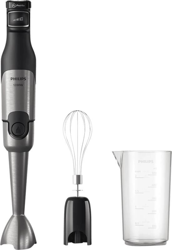 Philips Staafmixer HR2682 00 5000 Series met ProMix-technologie Beker en garde-opzetstuk roestvrij staal zwart - Foto 2