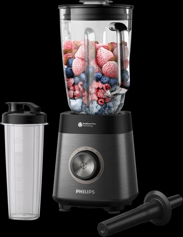 Philips Blender HR3041 00 1.200 Watt Met To Go Beker en Stamper - Foto 2